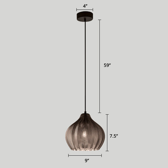 Grumium - Nordic Style Wavy Glass Pendant Ceiling Light Dining Room Dã©Cor