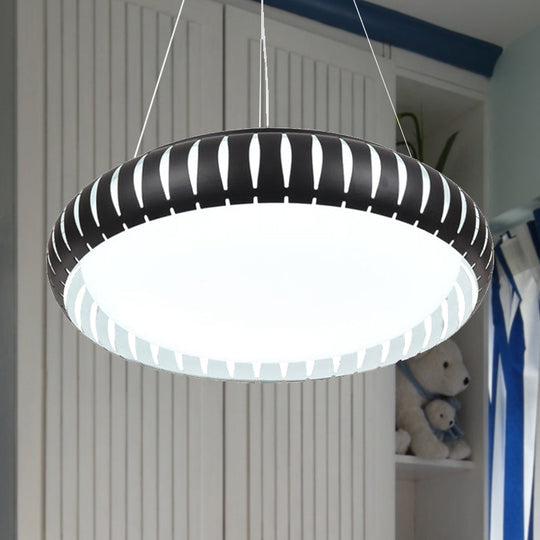 Margot - Stylish Modern Round Ceiling Pendant Light Metal Led Gold/Black/White Hanging Lamp In