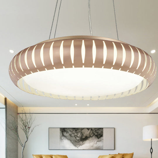 Margot - Stylish Modern Round Ceiling Pendant Light Metal Led Gold/Black/White Hanging Lamp In