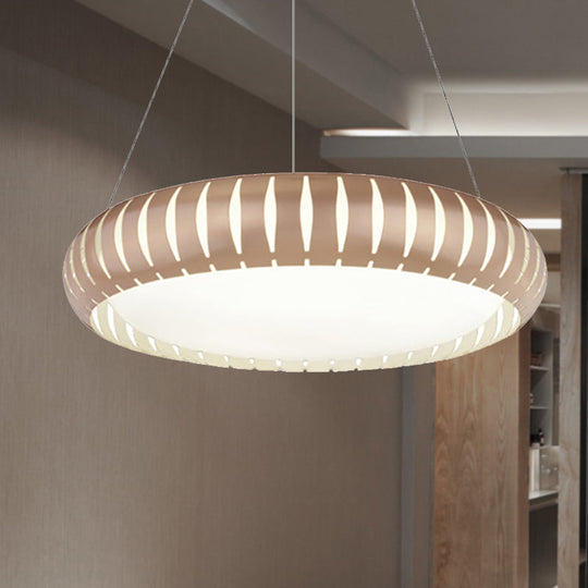 Margot - Stylish Modern Round Ceiling Pendant Light Metal Led Gold/Black/White Hanging Lamp In