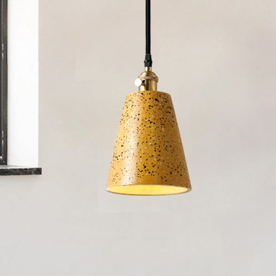 Alfa - Nordic Cone Pendant Lighting In Style Cement 1 Light Black/Grey/White Hanging