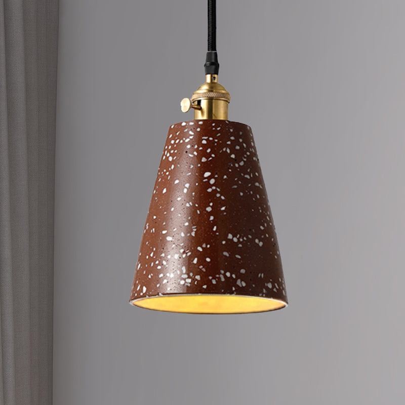 Alfa - Nordic Cone Pendant Lighting In Style Cement 1 Light Black/Grey/White Hanging