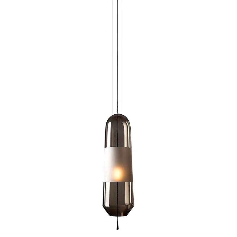 Modern Glass Pendant Light Fixture - Stylish Hanging For Bedroom