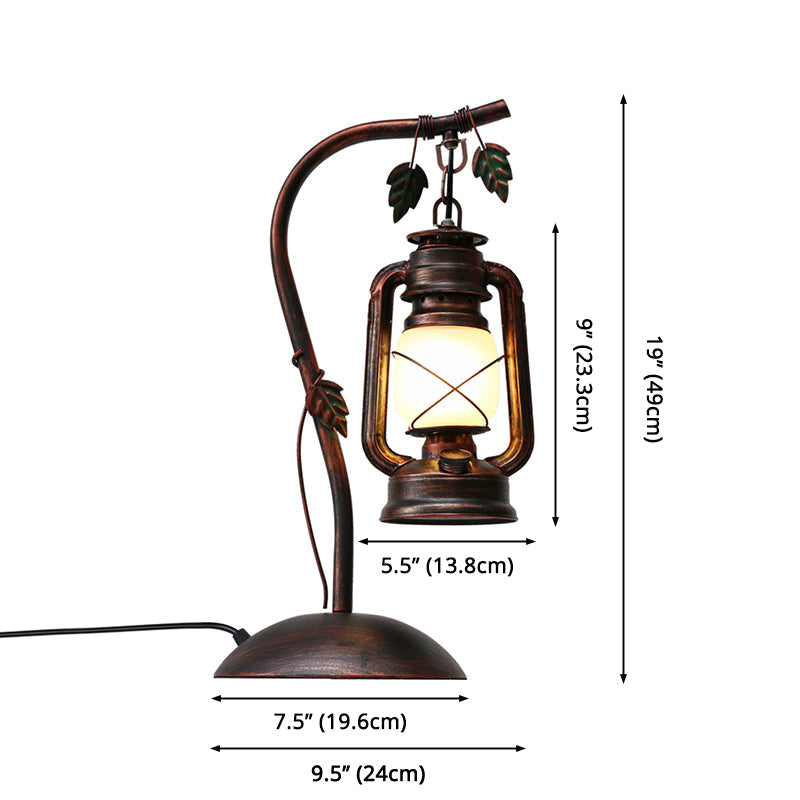 Allison - Nautical Copper Finish Gooseneck Table Lamp Metal 1 - Light Bedroom Plug - In Night Light