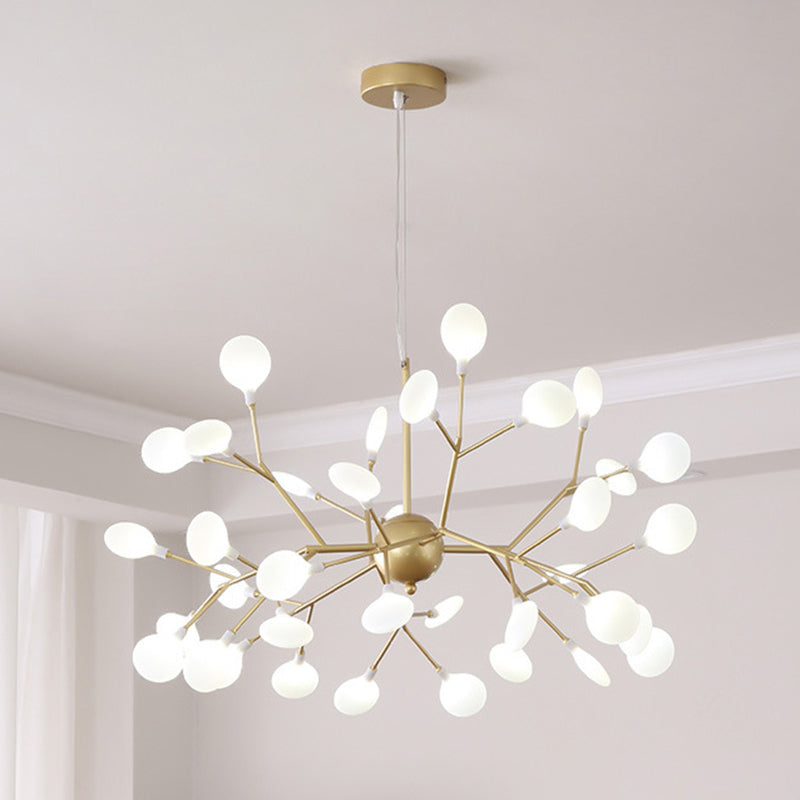 Ocã©Ane - Firefly Chandelier Pendant Light Modern Style Acrylic Living Room Led Hanging In Gold 45 /