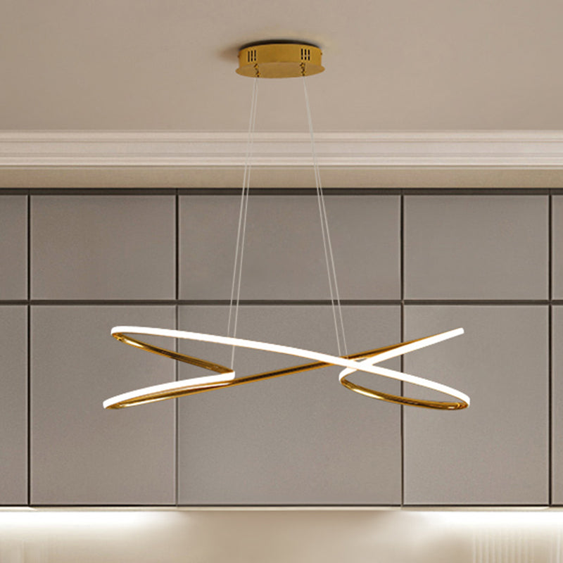 Merga - Modern Led Chandelier: Simplicity Line Aluminum Hanging Light