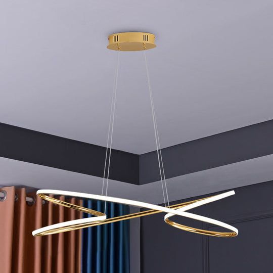 Merga - Modern Led Chandelier: Simplicity Line Aluminum Hanging Light