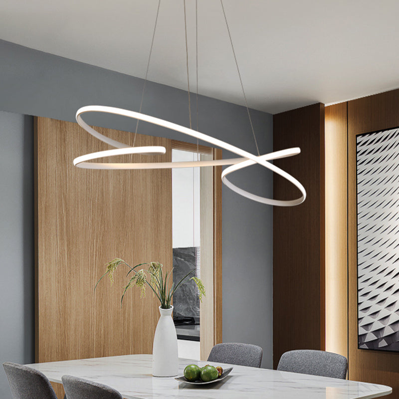 Merga - Modern Led Chandelier: Simplicity Line Aluminum Hanging Light