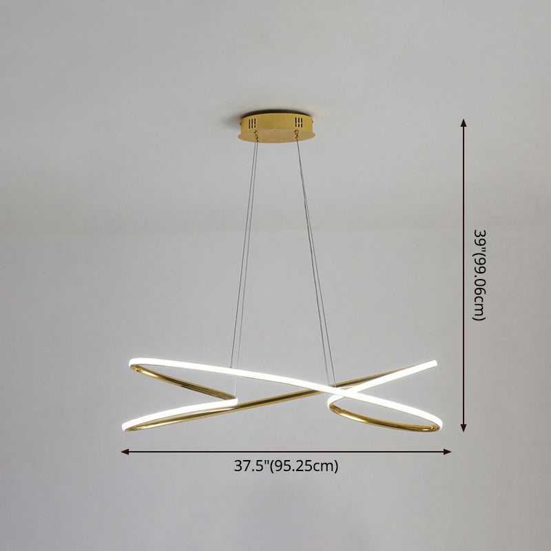 Merga - Modern Led Chandelier: Simplicity Line Aluminum Hanging Light