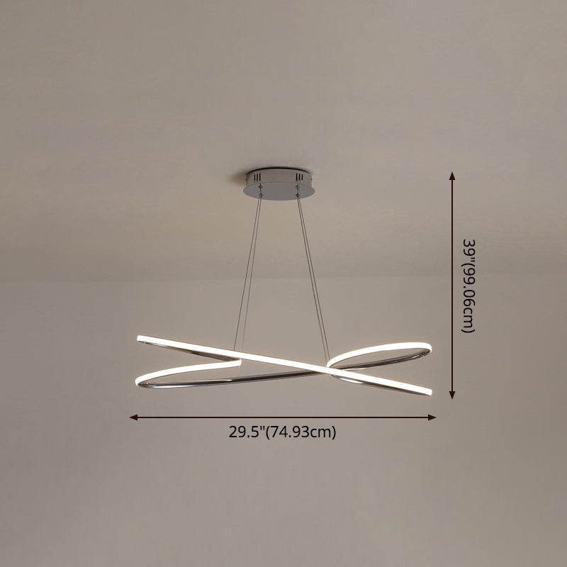 Merga - Modern Led Chandelier: Simplicity Line Aluminum Hanging Light