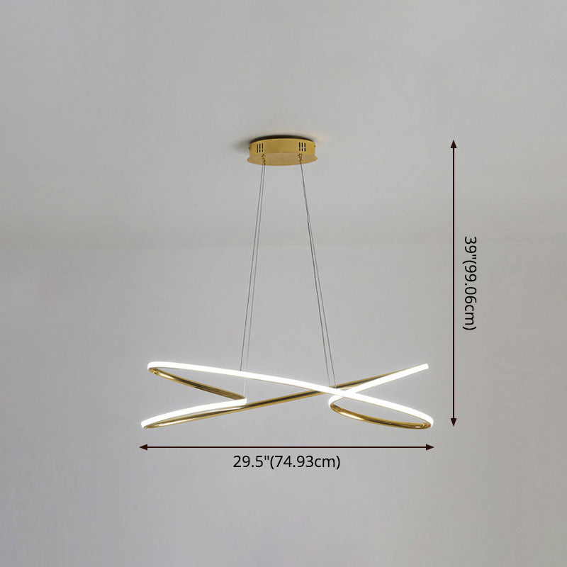 Merga - Modern Led Chandelier: Simplicity Line Aluminum Hanging Light