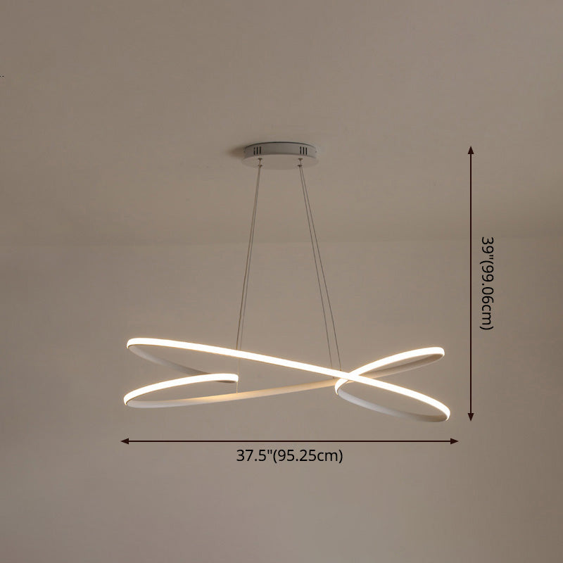 Merga - Modern Led Chandelier: Simplicity Line Aluminum Hanging Light