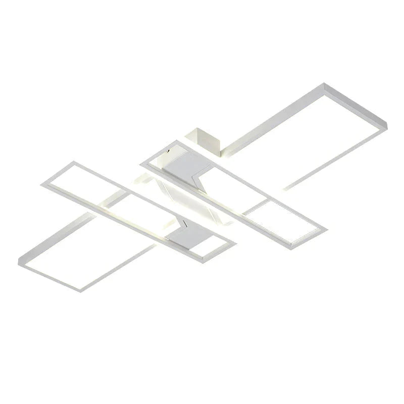 LED Frame Ceiling Mount Light Modern Acrylic Living Room Semi Flush Light Fixture - Clearhalo - 'Ceiling Lights' - 'Close To Ceiling Lights' - 'Close to ceiling' - 'Semi-flushmount' - Lighting' - 2556417