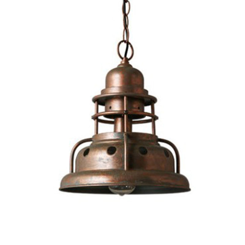 Giorgia - Industrial Painted Oxidized Copper Metal Pendant Light