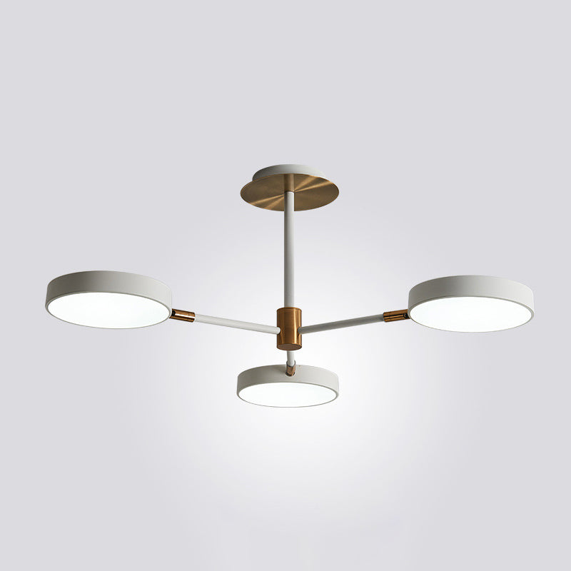 Carlotta - Round Ceiling Chandelier Ultra - Contemporary Metal Hanging Lights For Living Room 3 /