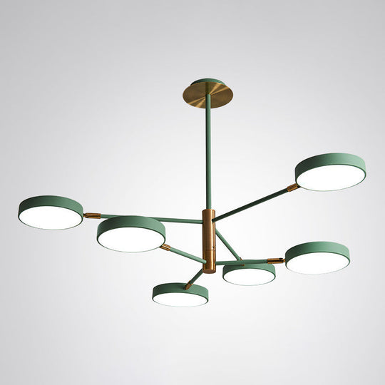 Carlotta - Round Ceiling Chandelier Ultra - Contemporary Metal Hanging Lights For Living Room