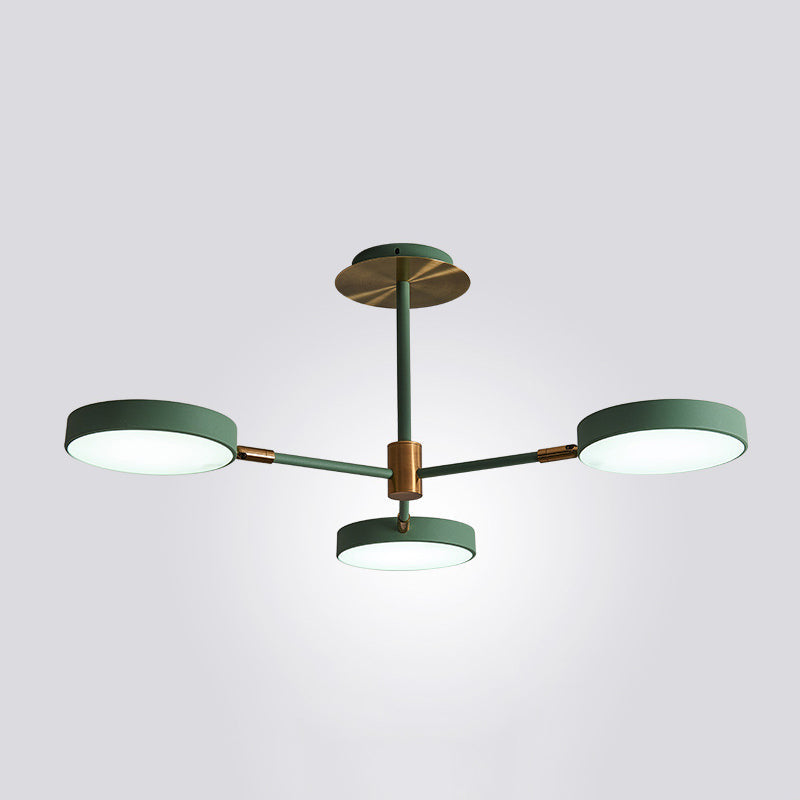 Carlotta - Round Ceiling Chandelier Ultra - Contemporary Metal Hanging Lights For Living Room 3 /