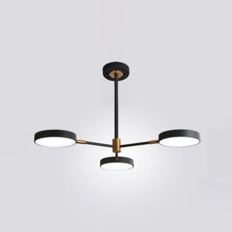 Carlotta - Round Ceiling Chandelier Ultra - Contemporary Metal Hanging Lights For Living Room 3 /