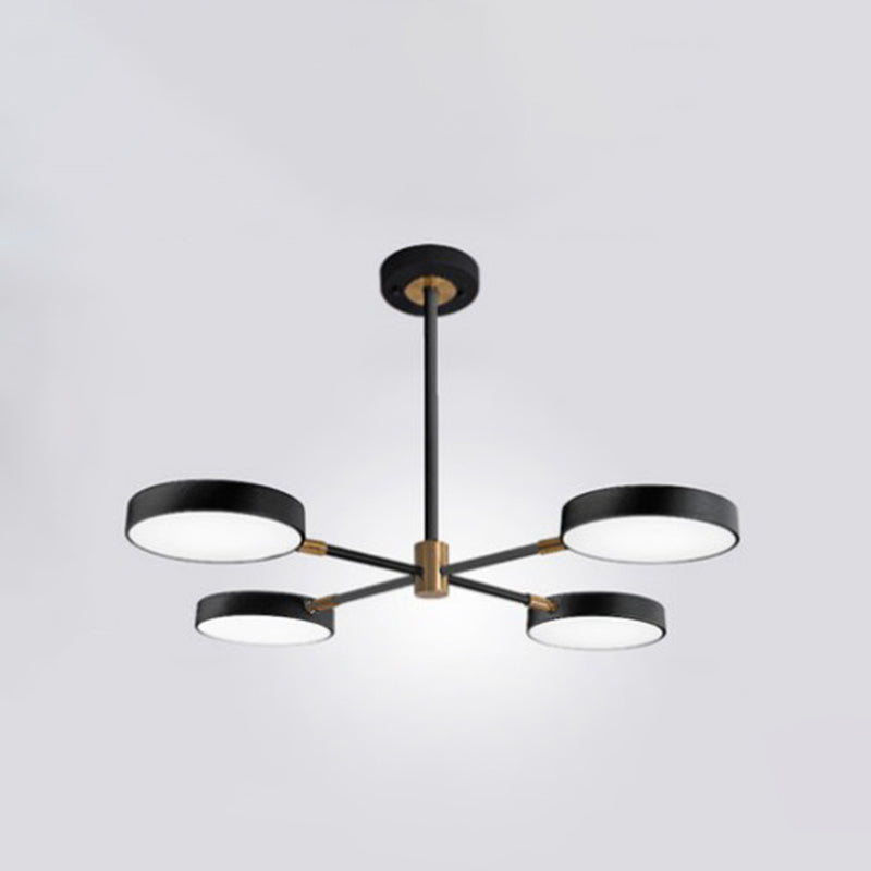 Carlotta - Round Ceiling Chandelier Ultra - Contemporary Metal Hanging Lights For Living Room 4 /