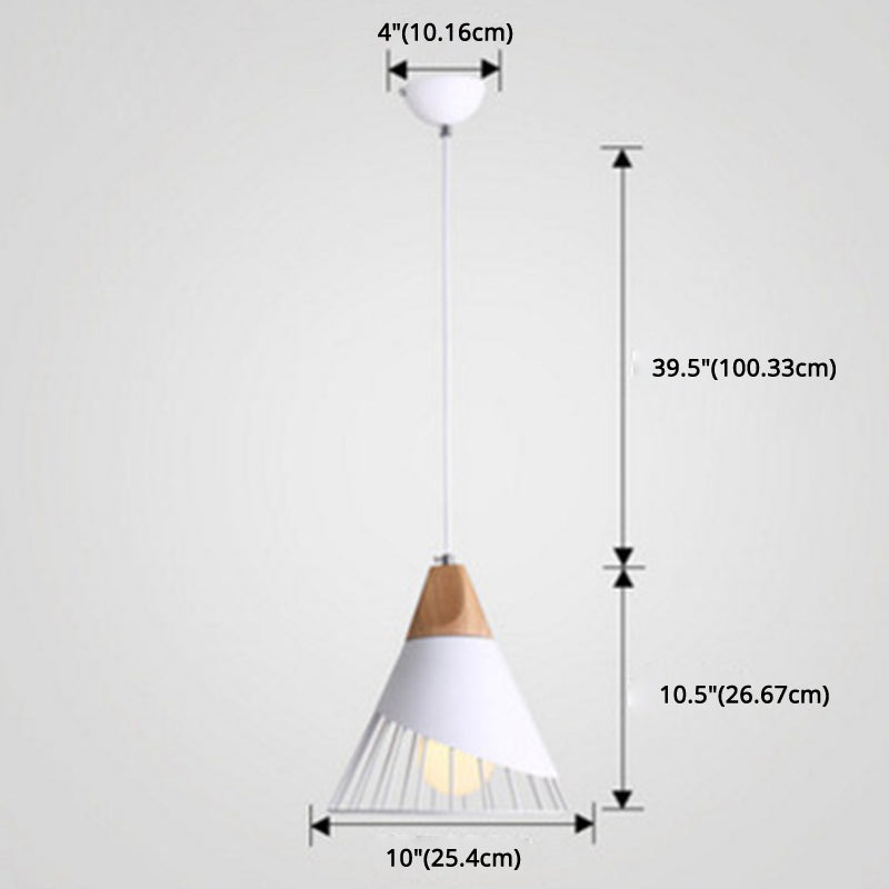 Birdun - Nordic 1 - Light Wire Cage Pendant Lamp Macarons Style Metal Living Room Hanging