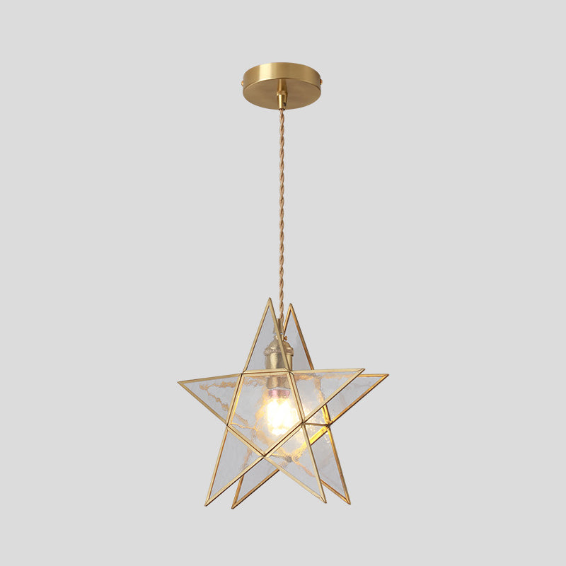 Corinne - Tiffany Suspended Lighting Fixture Style Shaded Glass Hanging Pendant With Brass Canopy