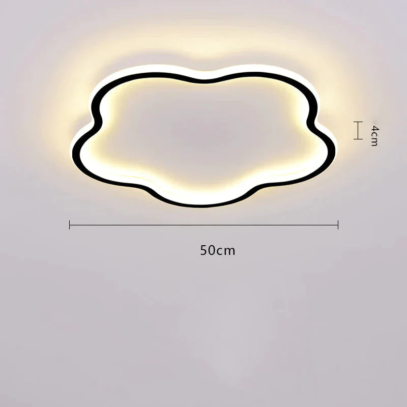 Ceiling Lamp Bedroom Main Simple Modern Led Ultra - Thin Minimalist Ins Style Lamps Black / Dia50Cm