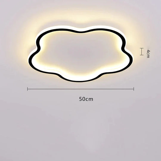 Ceiling Lamp Bedroom Main Simple Modern Led Ultra - Thin Minimalist Ins Style Lamps Black / Dia50Cm