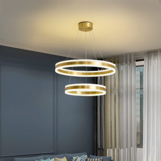 Rastaban - Ring - Shaped Led Chandelier: Modern Simplicity Design