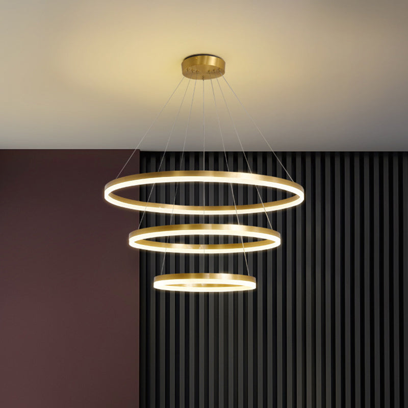 Rastaban - Ring - Shaped Led Chandelier: Modern Simplicity Design