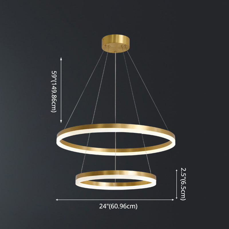 Rastaban - Ring - Shaped Led Chandelier: Modern Simplicity Design