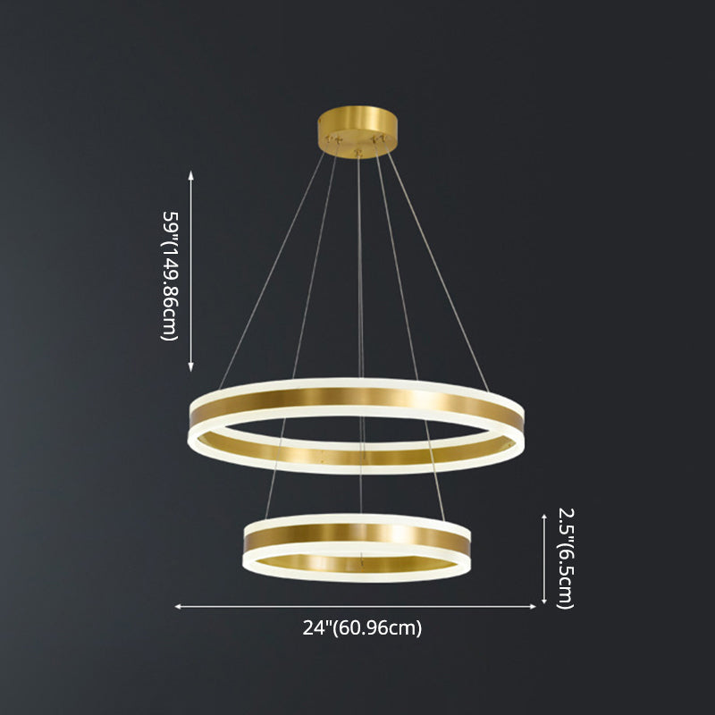 Rastaban - Ring - Shaped Led Chandelier: Modern Simplicity Design