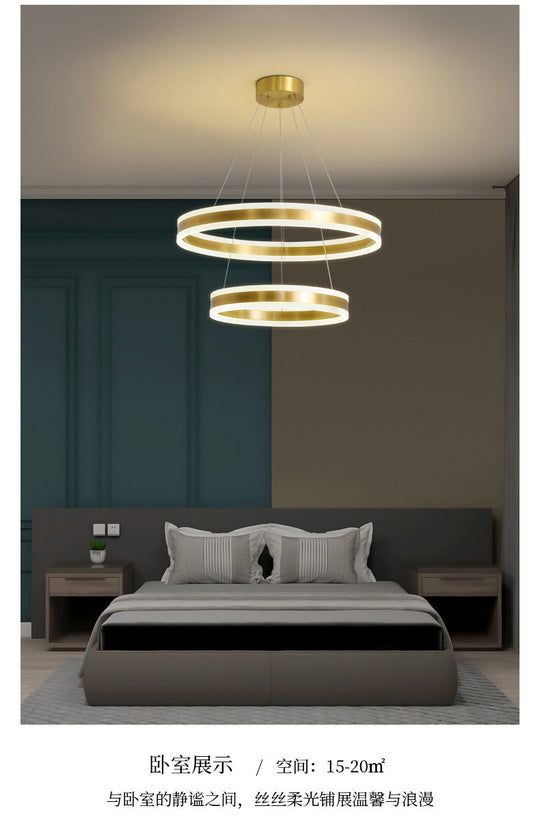 Rastaban - Ring - Shaped Led Chandelier: Modern Simplicity Design