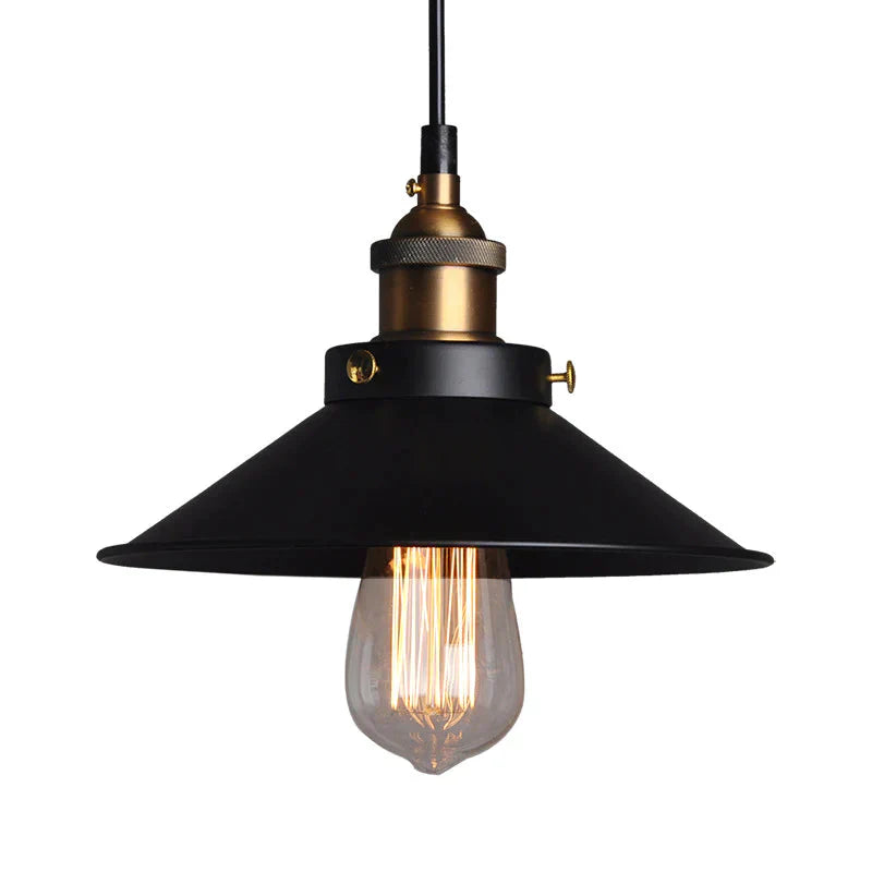 Northern European And American Style Rural Retro Industrial Bar Light Bulb Restaurant Small Black