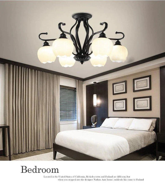 Modern Brief Led Pendant Light Creative Black Lamp Vintage Luminaria Teto Ceiling Kids Bedroom