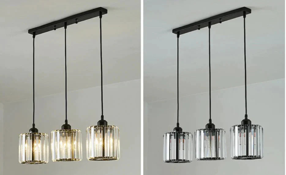 Nordic Led Pendant Lights Crystal Industrial Light For Bar Dining Table Bedroom Modern Living Room
