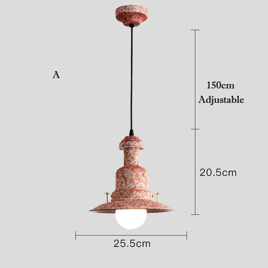 American Country Lamp Retro House Chandeliers Section A Pendant
