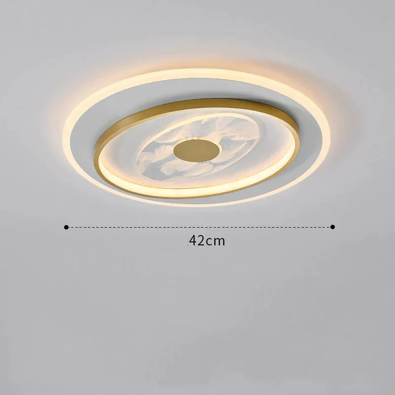 Living Room Ceiling Lamp Creative Feather Light Luxury Led Lamps