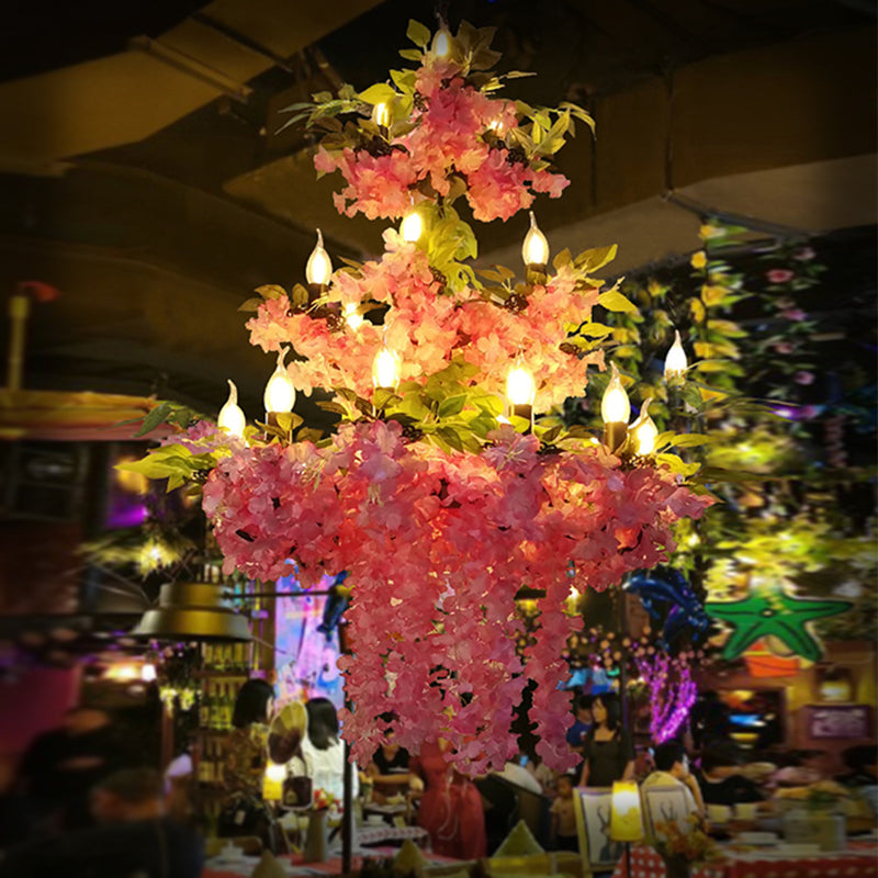 Madison - Antique Metal Blossom Pendant Chandelier 21 Bulbs Restaurant Led Ceiling Suspension Lamp