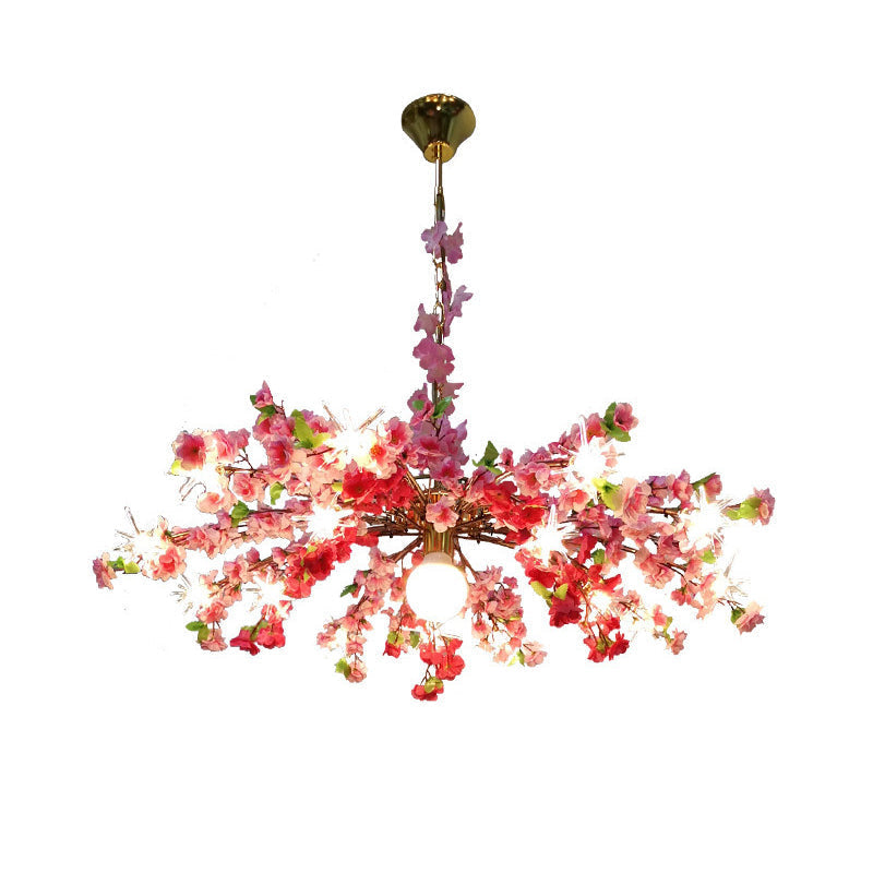 Greta - 16 - Head Industrial Bloom Hanging Chandelier 16 Heads Metal Led Down Lighting Pendant In