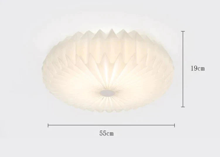 Nordic Personality Creative Living Room Circular Ceiling Lamp Trichromatic Dimming