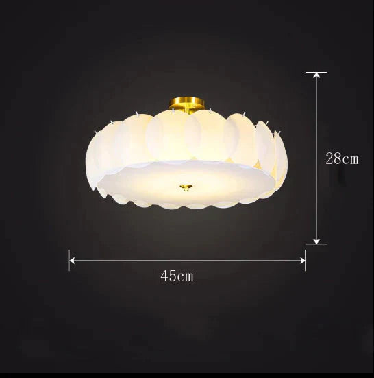 Modern Minimalist Light Luxury All - Copper Ceiling Lamp Diameter 45Cm / No Light Source