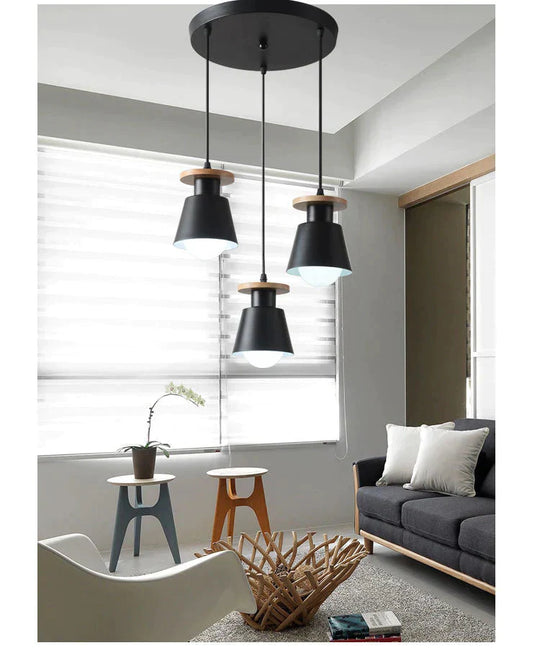 Modern Simple Restaurant Three Head Chandelier Personality Nordic Dining Room Bar Aisle Bedroom