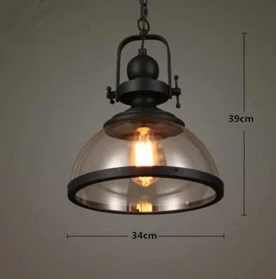 Retro Chandelier Creative Personality L Coffee Restaurant Living Room Bar Glass Lamps D / No Bulb