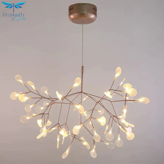 45 Heads Large Modern Led Pendant Light Nordic Acrylic Branches Dining Room Kitchen Cherry Blossoms