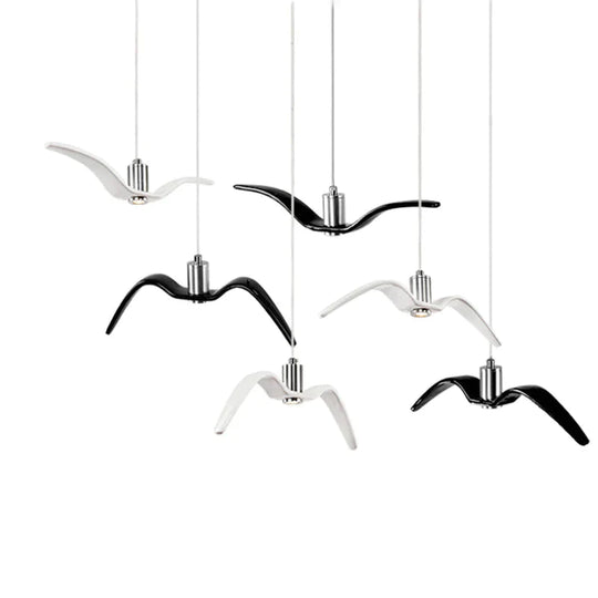 Nordic Chandelier Restaurant Three Creative Lights Modern Minimalist Led Bar Table Dining Room