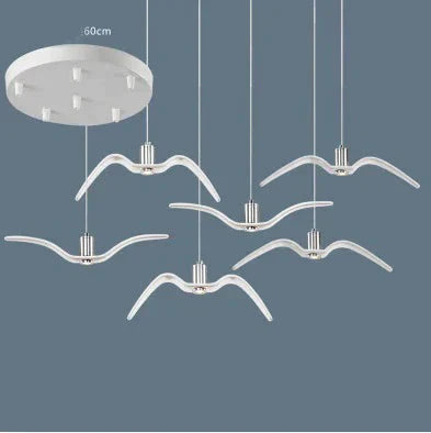 Nordic Chandelier Restaurant Three Creative Lights Modern Minimalist Led Bar Table Dining Room