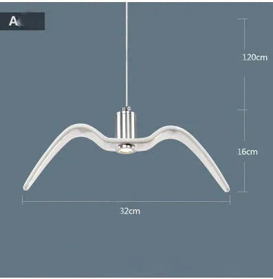 Nordic Chandelier Restaurant Three Creative Lights Modern Minimalist Led Bar Table Dining Room