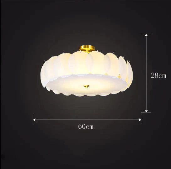 Modern Minimalist Light Luxury All - Copper Ceiling Lamp Diameter 60Cm / No Light Source