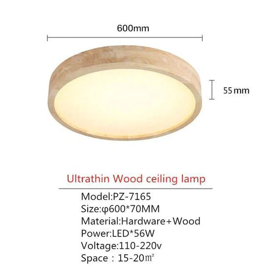 Led Ceiling Light Modern Lamp Panel Living Room Round Lighting Fixture Remote Control Diameter 60Cm