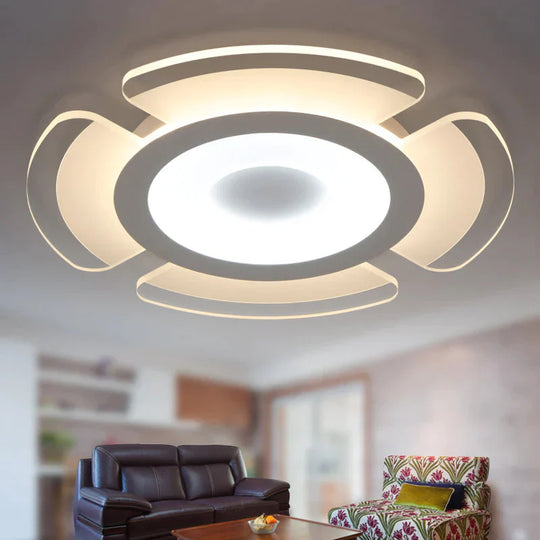 Led Ceiling Lamp Round Thin Light In The Bedroom Modern Simple Room Balcony Art Tunnel Living White